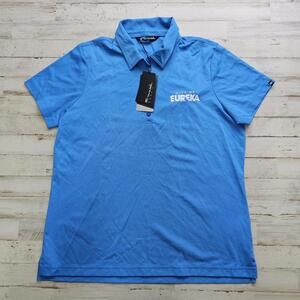 Travis Mathew CITY OF EUREKA CA Women's Oceanside Polo Golf Shirt XL